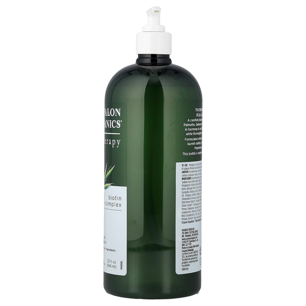 Шампунь для густоти волосся Avalon Organics, Therapy "Thickening Shampoo" засіб для догляду з біотином і комплексом вітамінів групи В (946 мл) - зображення 4