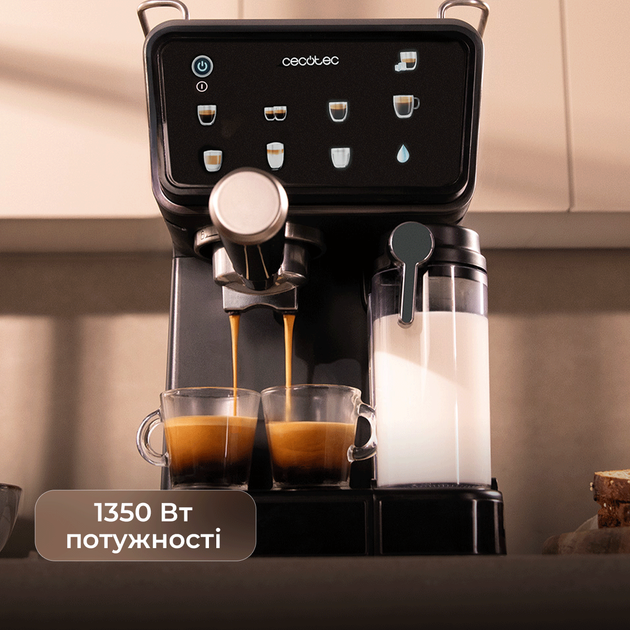 Кавоварка рожкова Cecotec Power Espresso Touch ColdBrew Latte - зображення 5