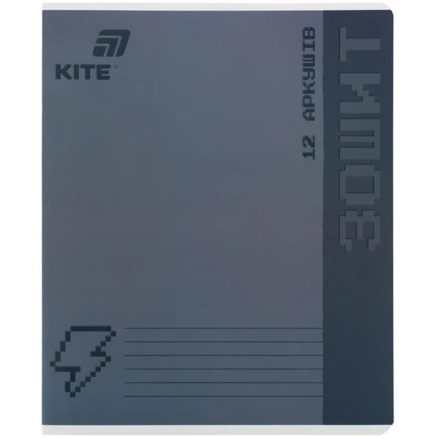 Тетрадь школьная Kite One Color K26-232, 12 листов, клетка - Фото 1 Тетрадь школьная Kite One Color K26-232, 12 листов, клетка - изображение 1
