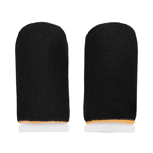 Ігрові напальчники для телефона HOCO GA20 Magic Claw carbon fiber gaming finger set сенсорні геймерські з вуглецевим волокном 2 шт Чорні - зображення 4