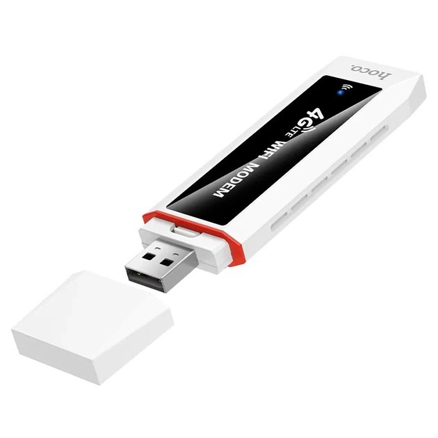 Портативный мобильный WiFi 6 роутер 4G LTE USB 4G LTE USB модем со слотом для SIM-карты Белый - изображение 3
