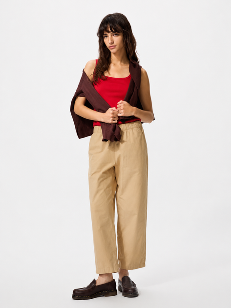 Штаны женские Uniqlo 933168610 XL Бежевые (1160382756) - изображение 3