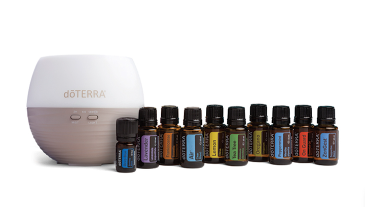 Набор эфирных масел Home Essentials doTERRA с диффузором Petal 2.0 - стартовый набор для дома и ароматерапии - изображение 2