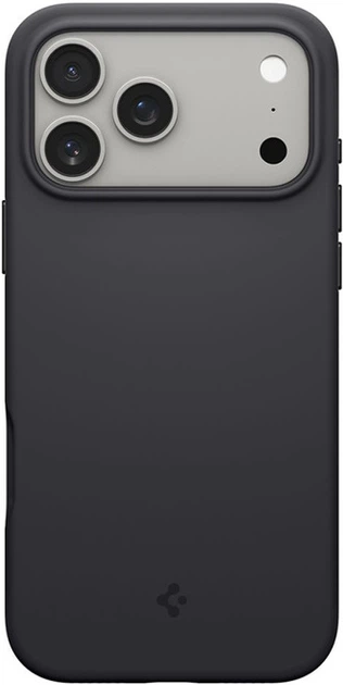 Etui plecki Spigen Silicone Fit Magsafe do Apple iPhone 17 Pro Max Czarne (8800283314021) - Zdjęcie 1 Etui plecki Spigen Silicone Fit Magsafe do Apple iPhone 17 Pro Max Czarne (8800283314021) - obraz 1
