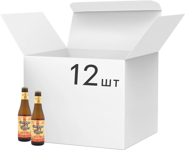 Упаковка пива Bourgogne des Flandres Blonde світле фільтроване 5.5% 0.33 л x 12 шт (5411516003624) - Фото 1 Упаковка пива Bourgogne des Flandres Blonde світле фільтроване 5.5% 0.33 л x 12 шт (5411516003624) - зображення 1