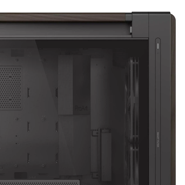 Корпус для ПК ASUS ProArt PA602 Walnut Wood Tempered Glass Modern Black (90DC00J0-B09030) - зображення 6