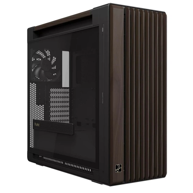 Корпус для ПК ASUS ProArt PA602 Walnut Wood Tempered Glass Modern Black (90DC00J0-B09030) - зображення 11