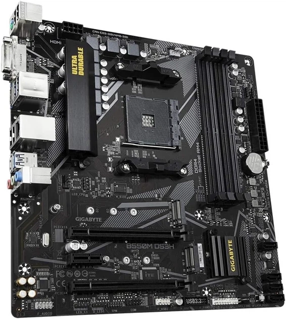 Материнская плата Gigabyte B550M DS3H (102215895) - Уценка - изображение 3