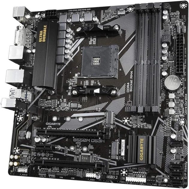 Материнская плата Gigabyte B550M DS3H (102215895) - Уценка - изображение 4