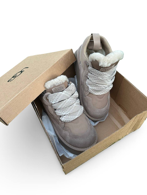 Жіночі Кросівки з Набивкою Ugg Lowmel Sneaker Beige 39 - зображення 3