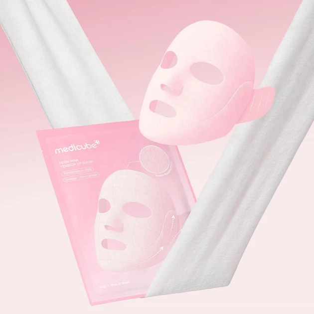 Лифтинг маска для лица MEDICUBE PDRN Pink Tension Up Mask 34 г - изображение 3
