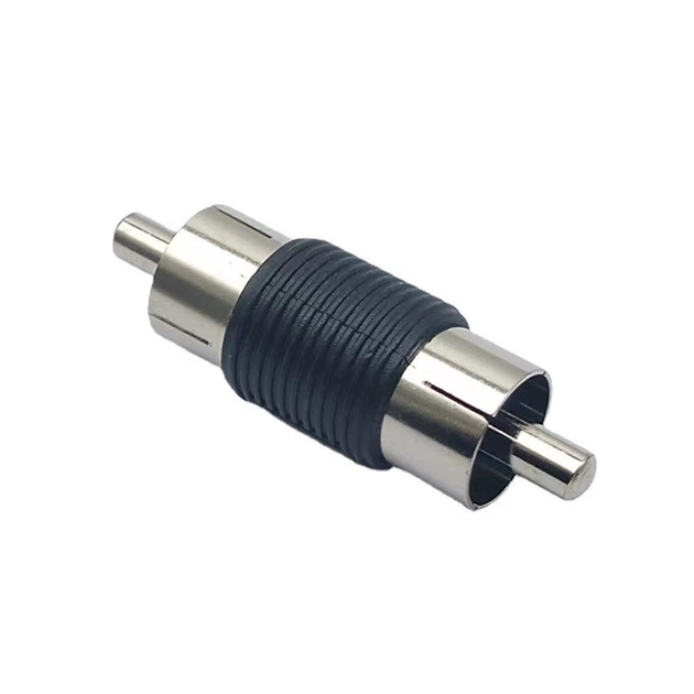 Конектор для з'єднання Jack RCA RCA ( тато-тато) - Фото 1 Конектор для з'єднання Jack RCA RCA ( тато-тато) - зображення 1