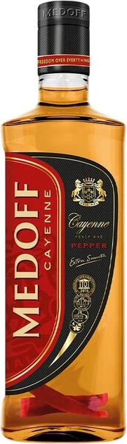 Упаковка настойки Medoff Cayenne Экспортная 0.5 л 40% х 20 шт (4820201993859) - Фото 3 Упаковка настойки Medoff Cayenne Экспортная 0.5 л 40% х 20 шт (4820201993859) - изображение 3