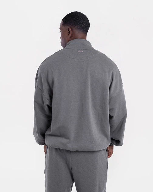 Світшот East Street 1/4 Zip Сіра XS - Фото 5 Світшот East Street 1/4 Zip Сіра XS - зображення 5