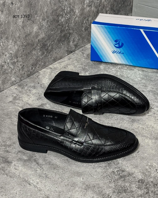 Лофери чоловічі Loafers Crocodile Skin 42 (26-26.5см) Black (арт 1393) - Фото 7 Лофери чоловічі Loafers Crocodile Skin 42 (26-26.5см) Black (арт 1393) - изображение 7