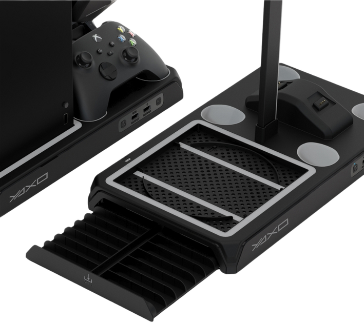 Podstawka chłodząca i ładująca YAXO XENO FROST do XBOX Series X/S Techno Black (YGXFCB01) - obraz 9