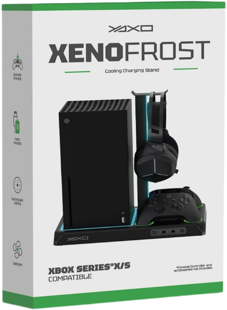 Podstawka chłodząca i ładująca YAXO XENO FROST do XBOX Series X/S Techno Black (YGXFCB01) - obraz 11