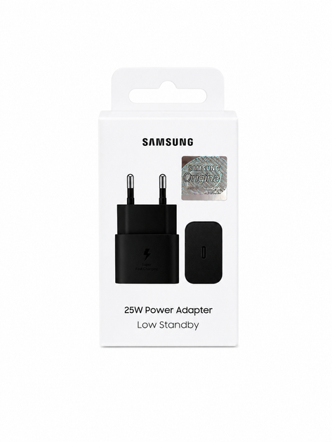 Сетевое зарядное устройство для Samsung 25W Type-C Black - Фото 5 Сетевое зарядное устройство для Samsung 25W Type-C Black - изображение 5