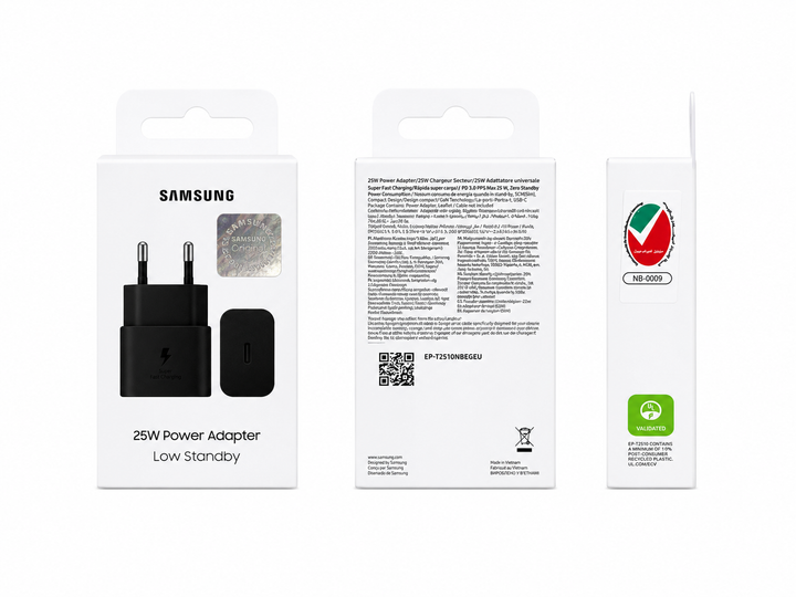 Сетевое зарядное устройство для Samsung 25W Type-C Black - Фото 6 Сетевое зарядное устройство для Samsung 25W Type-C Black - изображение 6