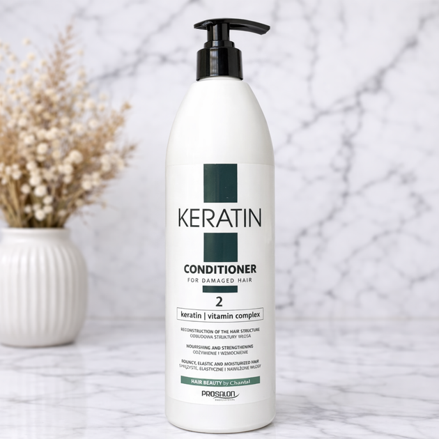 Бальзам с кератином для поврежденных сухих тусклых волос Prosalon Keratin Conditioner 1000g - Фото 1 Бальзам с кератином для поврежденных сухих тусклых волос Prosalon Keratin Conditioner 1000g - изображение 1