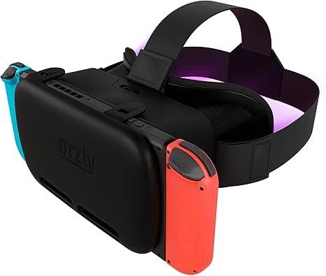 VR-гарнітура Orzly для консолі Nintendo Switch та Switch OLED з регульованим об'єктивом для ігор у віртуальній реальності - Фото 1 VR-гарнітура Orzly для консолі Nintendo Switch та Switch OLED з регульованим об'єктивом для ігор у віртуальній реальності - изображение 1