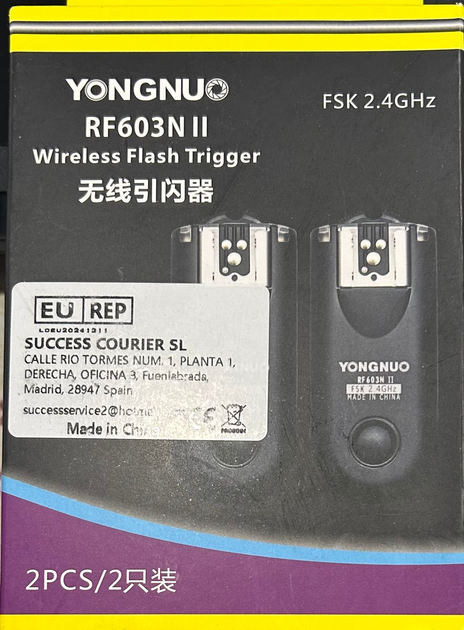 Радіосинхронізатор YONGNUO RF-603N II Nikon (KIT) для спалахів - Фото 2 Радіосинхронізатор YONGNUO RF-603N II Nikon (KIT) для спалахів - изображение 2