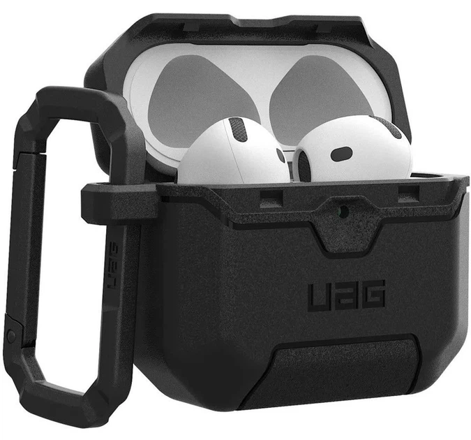 Чехол UAG для AirPods (Gen 4, 2024) Scout, Black (104130114040) - Фото 1 Чехол UAG для AirPods (Gen 4, 2024) Scout, Black (104130114040) - изображение 1
