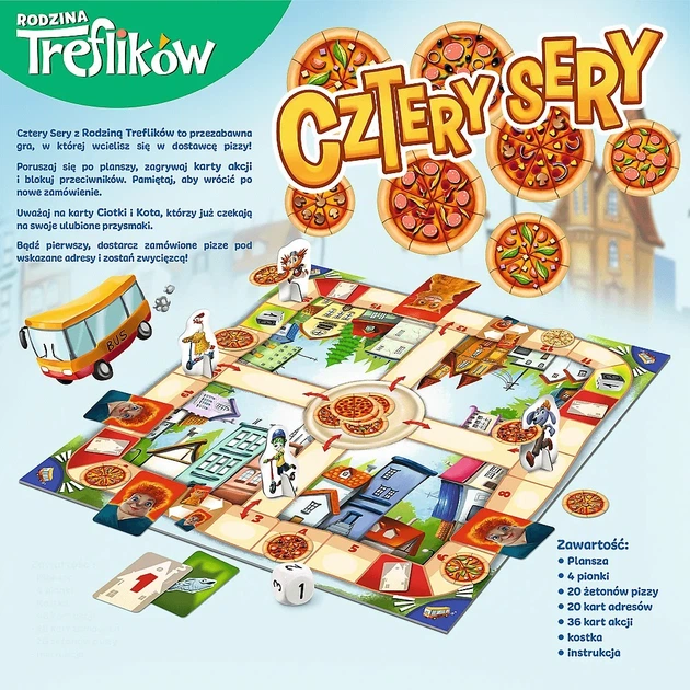 Gra planszowa Trefl Cztery Sery z Rodziną Treflików (5900511022827) - obraz 4