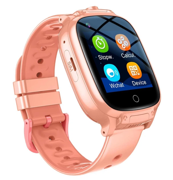 Умные часы для детей Lemfo D96 с GPS, сим картой, 4G LTE, двойной камерой, видеозвонками, прослушкой и влагозащитой IP67 До 7 дней работы Розовый - Фото 1 Умные часы для детей Lemfo D96 с GPS, сим картой, 4G LTE, двойной камерой, видеозвонками, прослушкой и влагозащитой IP67 До 7 дней работы Розовый - изображение 1