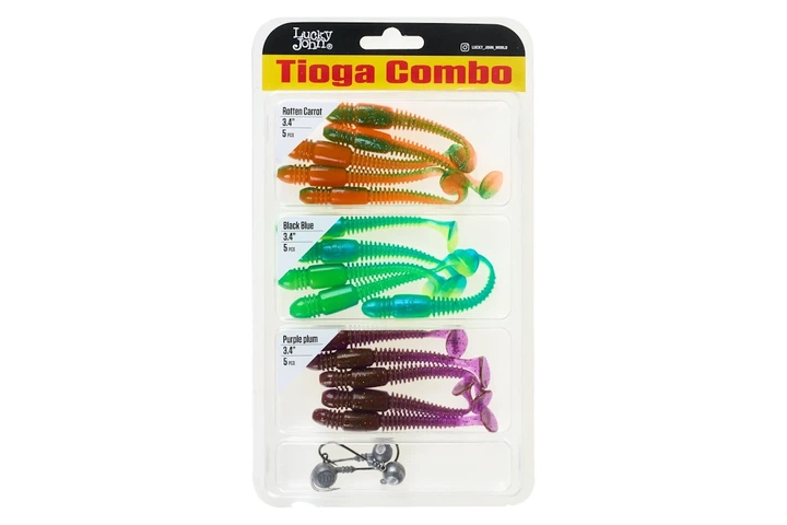 Силікон Lucky John Tioga 3.4"/ 15шт, колір: Mix 3 (Комплект 15 шт + 3 джиг головки) (4308524047) - Фото 1 Силікон Lucky John Tioga 3.4"/ 15шт, колір: Mix 3 (Комплект 15 шт + 3 джиг головки) (4308524047) - зображення 1