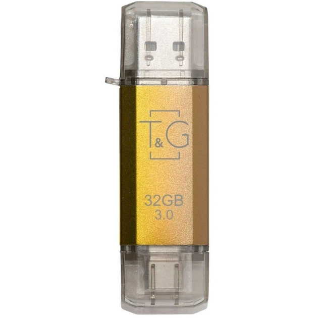 Флеш-накопитель USB 3.0 16GB Type-C T&G 009 Star Series Gold (TG009TC-16GGD3) - Фото 1 Флеш-накопитель USB 3.0 16GB Type-C T&G 009 Star Series Gold (TG009TC-16GGD3) - изображение 1