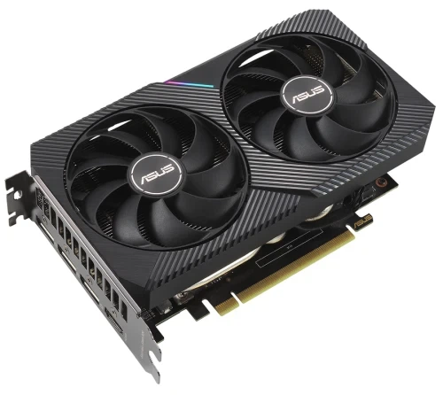 Відеокарта GeForce RTX 3060, Asus, DUAL OC V2, 12Gb GDDR6, 192-bit, HDMI/3xDP, 1867/15000 MHz, 8-pin (DUAL-RTX3060-O12G-V2) - изображение 4