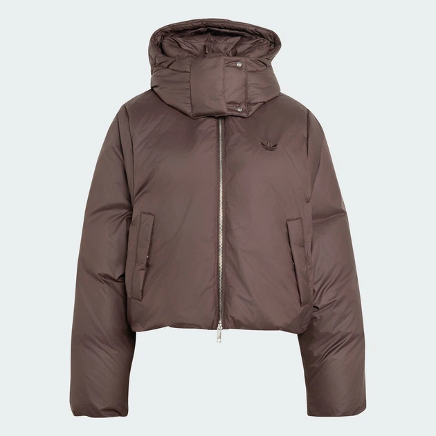 Жіночий пуховик ESS DOWN HOODED adidas KR9566 (XL) коричневий (4069996560901) - Фото 6 Жіночий пуховик ESS DOWN HOODED adidas KR9566 (XL) коричневий (4069996560901) - зображення 6