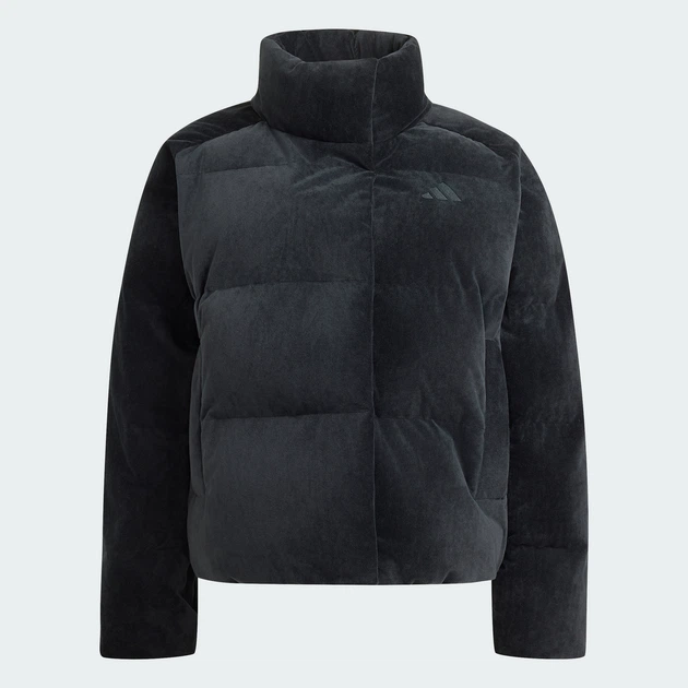 Женская куртка HELIONIC DOWN PUFFER VELOUR adidas KQ8765 (L) черный (4068804792596) - изображение 6