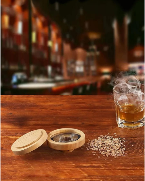 Набір для копчення напоїв Bartending Premium (смокер для віскі, бурбона) 6 видів тріски + камені для віскі + турбо-запальничка у подарунковій коробці - зображення 10