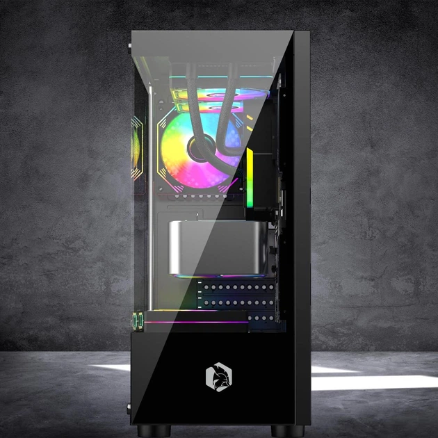 Корпус для ПК Empire Gaming CM-241 Black ATX с 3 ARGB вентиляторами 120мм - Фото 5 Корпус для ПК Empire Gaming CM-241 Black ATX с 3 ARGB вентиляторами 120мм - изображение 5