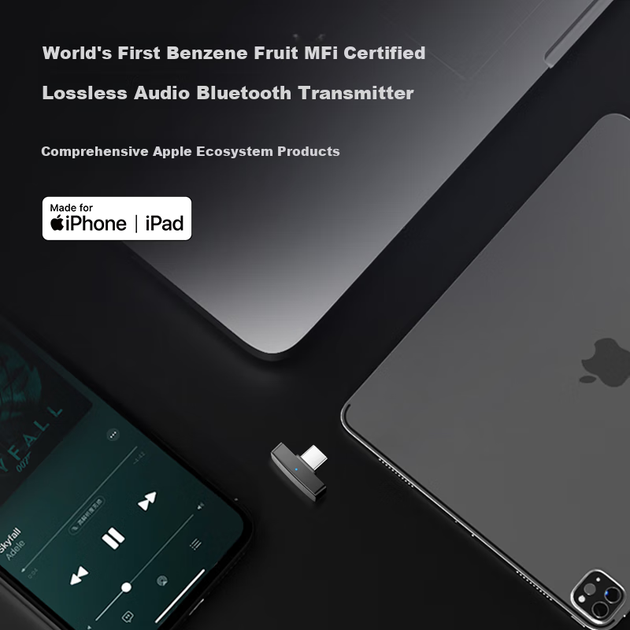Questyle QCCDonglePro Беспроводной Bluetooth-передатчик Lossless LDAC HiFi, совместимый с телефонами Apple, PS5, компьютерами и коммутаторами. - изображение 5