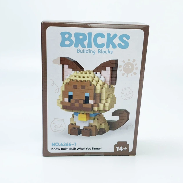 Конструктор Cute Cat 2 в 1 Фигурка Кот 395 деталей (01892) - изображение 3