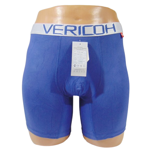Чоловічі труси боксери подовжені 3XL сині Vericoh 1201 - Фото 1 Чоловічі труси боксери подовжені 3XL сині Vericoh 1201 - зображення 1
