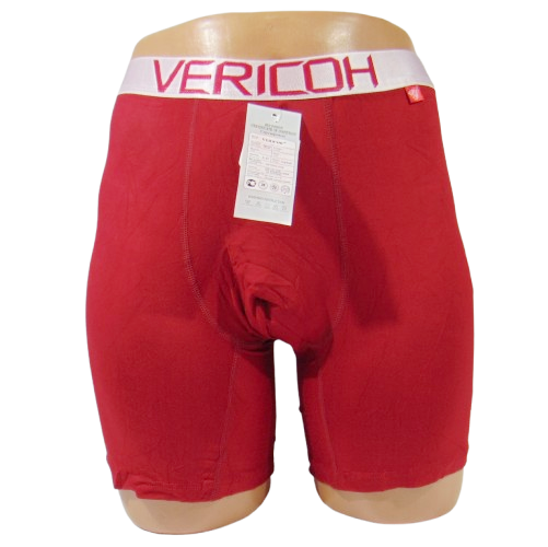 Мужские трусы боксеры удлиненные 4XL красные Vericoh 1201 - Фото 1 Мужские трусы боксеры удлиненные 4XL красные Vericoh 1201 - изображение 1