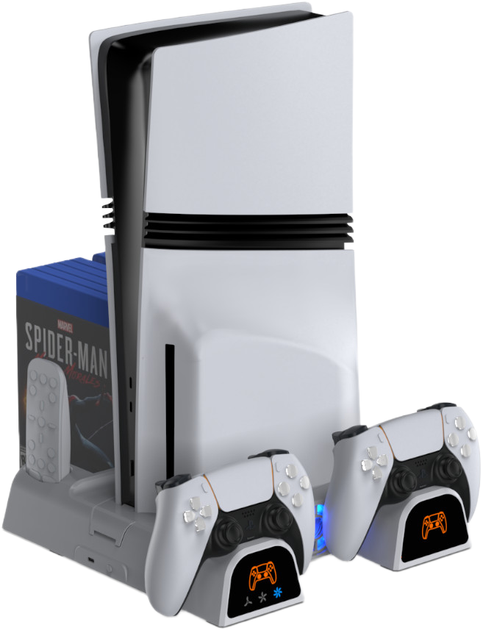 Podstawka chłodząca i ładująca YAXO ARCTIC BREEZE NE do PS5/PS5 Slim/PS5 Pro Alpine White (YGABNECCS01W) - obraz 2