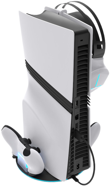 Podstawka ładująca YAXO CYCLONE RAMP NE do PS5/PS5 Slim/PS5 Pro Techno Black (YGCRNECB01B) - obraz 2