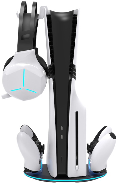 Podstawka ładująca YAXO CYCLONE RAMP NE do PS5/PS5 Slim/PS5 Pro Techno Black (YGCRNECB01B) - obraz 8