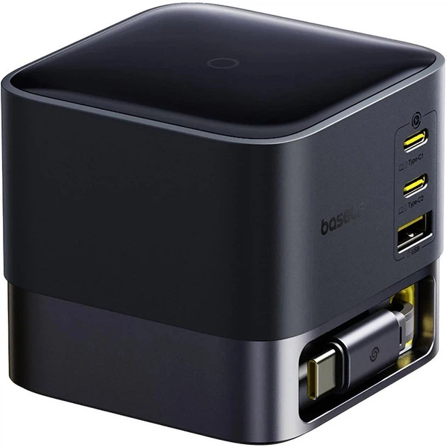 Зарядное устройство Baseus Super GaN Desktop 100 Вт с компактным складным кабелем Черный (P10164001123-00) - Фото 1 Зарядное устройство Baseus Super GaN Desktop 100 Вт с компактным складным кабелем Черный (P10164001123-00) - изображение 1