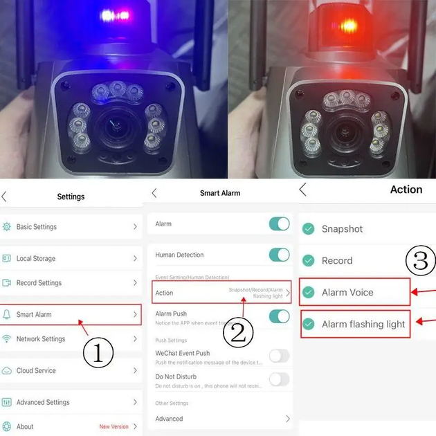 Поворотная Wi Fi IP камера видеонаблюдения 8 Мп с автотрекингом для дома и улицы (294710) - изображение 2