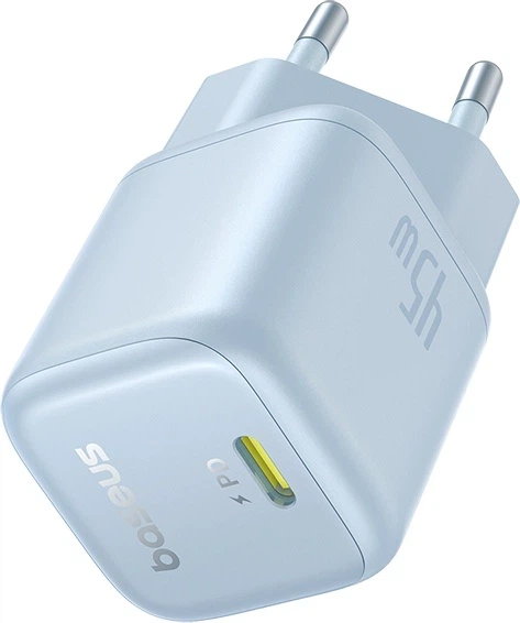 Зарядний пристрій Baseus PicoGo GaN 45 Вт 1 USB-C Швидка зарядка Синій (P10176800313-00) - Фото 5 Зарядний пристрій Baseus PicoGo GaN 45 Вт 1 USB-C Швидка зарядка Синій (P10176800313-00) - зображення 5