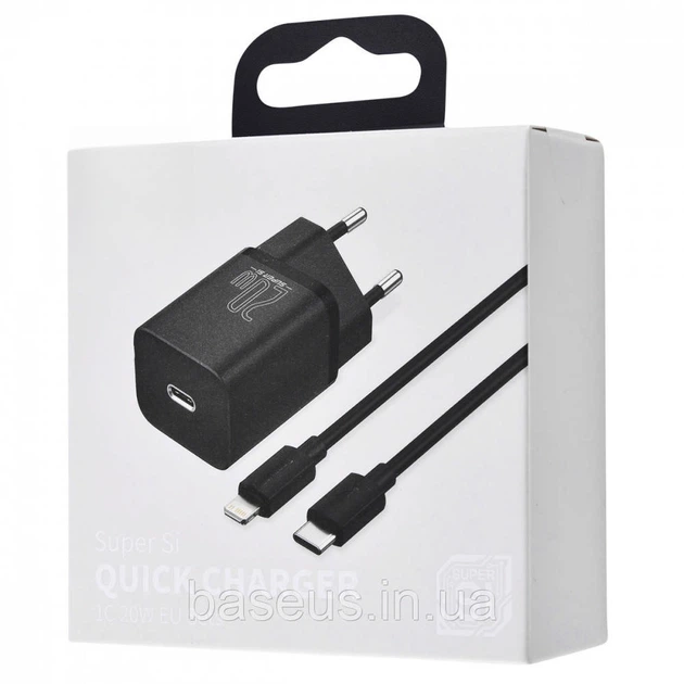 Зарядний пристрій Baseus Super Silicone PD Charger 20W 1x USB Type-C Білий (CCSUP-B02) - зображення 5