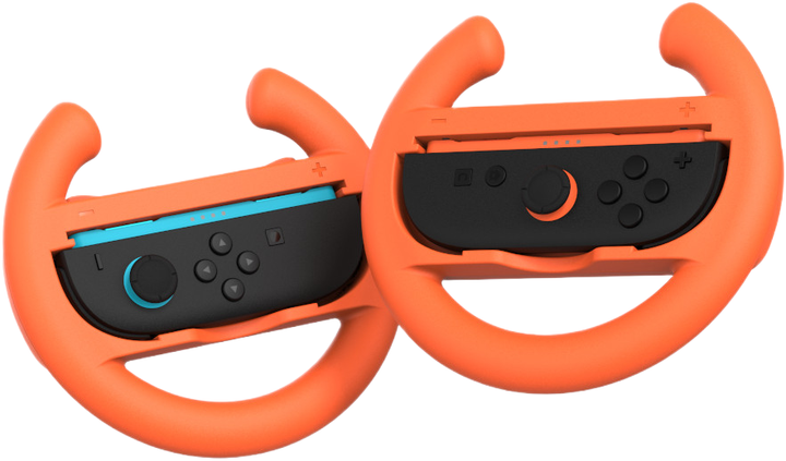 Тримач Кермо Yaxo для Joy-Con Wheels Set на NS/NS2 Inferno Orange/Hydro Blue (YGWSJCH01CM) - зображення 13