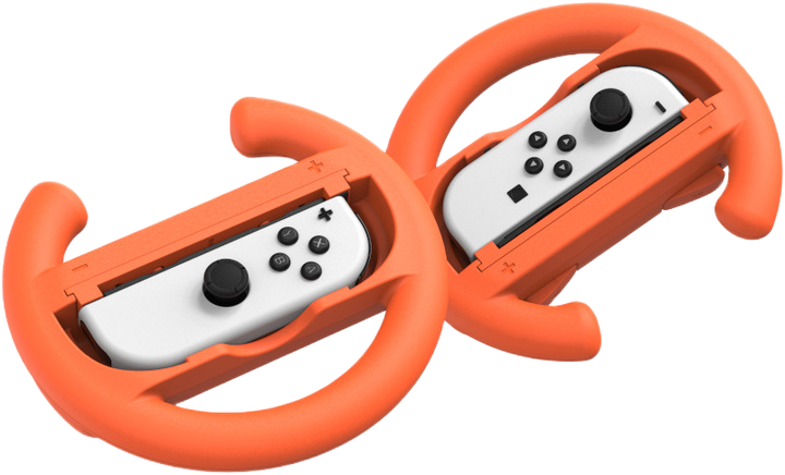 Тримач Кермо Yaxo для Joy-Con Wheels Set на NS/NS2 Inferno Orange/Hydro Blue (YGWSJCH01CM) - зображення 14