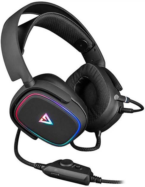 Ігрова гарнітура Modecom Volcano RGB Prometheus 7.1 Black USB - зображення 4
